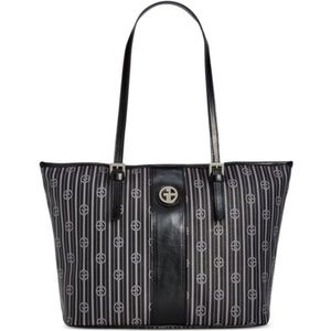 Giani Bernini Black/Gray Striped Purse